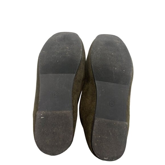 Unbranded Womens Olive Green Faux Suede Loafers Size 40 - Picture 6 of 6